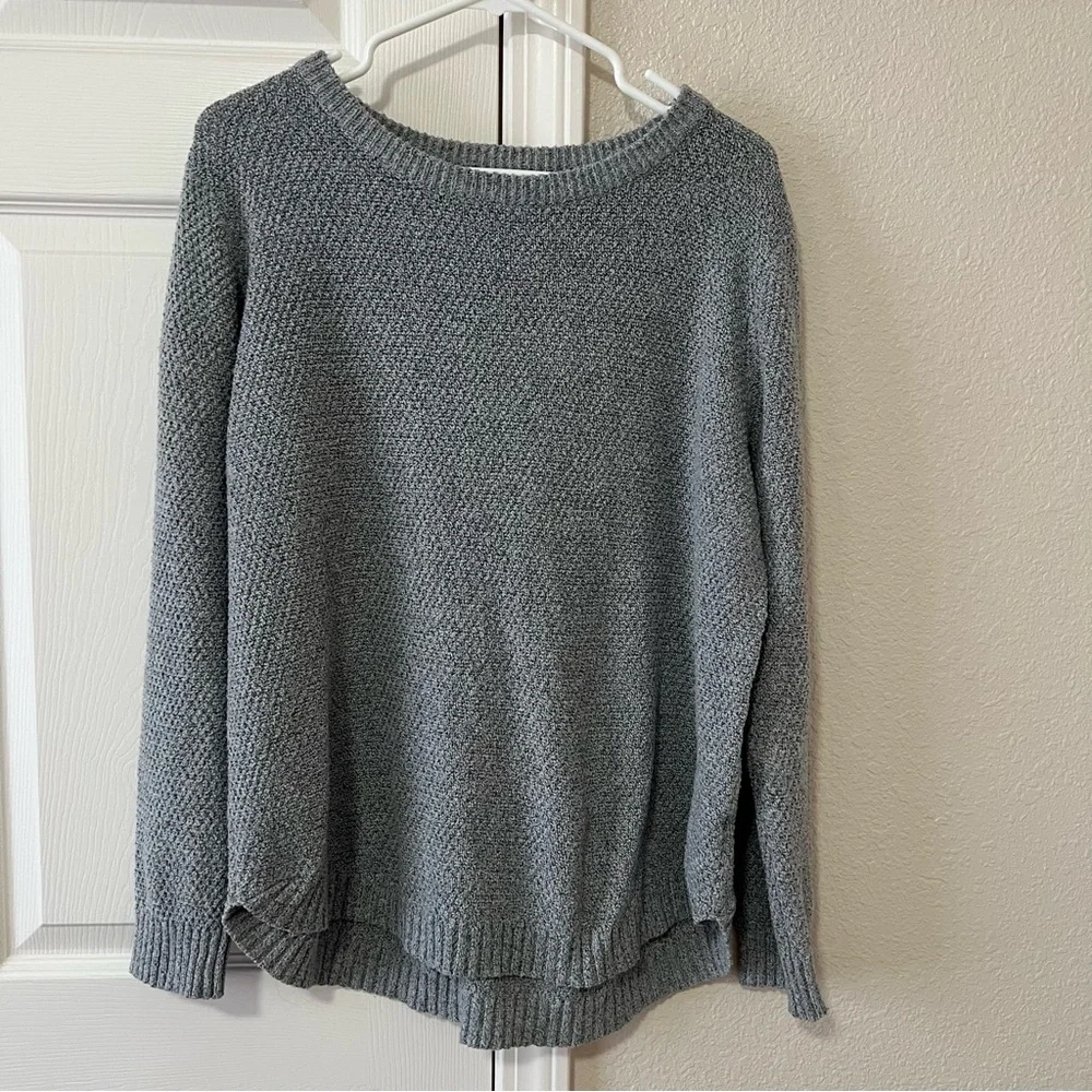 Pink Clover Gray Knit Boat Neck Sweater XXL